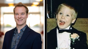 Erik Nook as adult and child