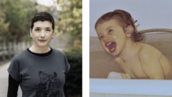 Liat Krawczyk as adult and toddler