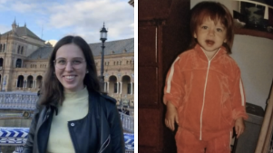 Ruby Trujillo as adult and toddler