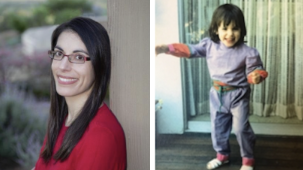 Tania Lombrozo as adult and child