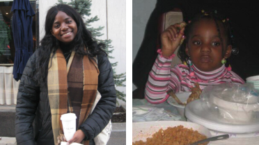 Current picture and baby picture of a researcher